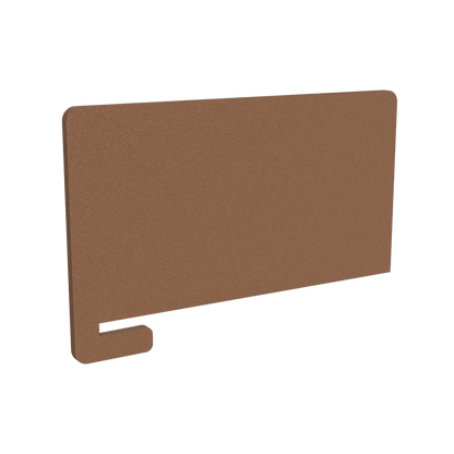 AcoustiQ Slip On Screen / Desk Divider 600mm Brown (AcoustiQ BR)
