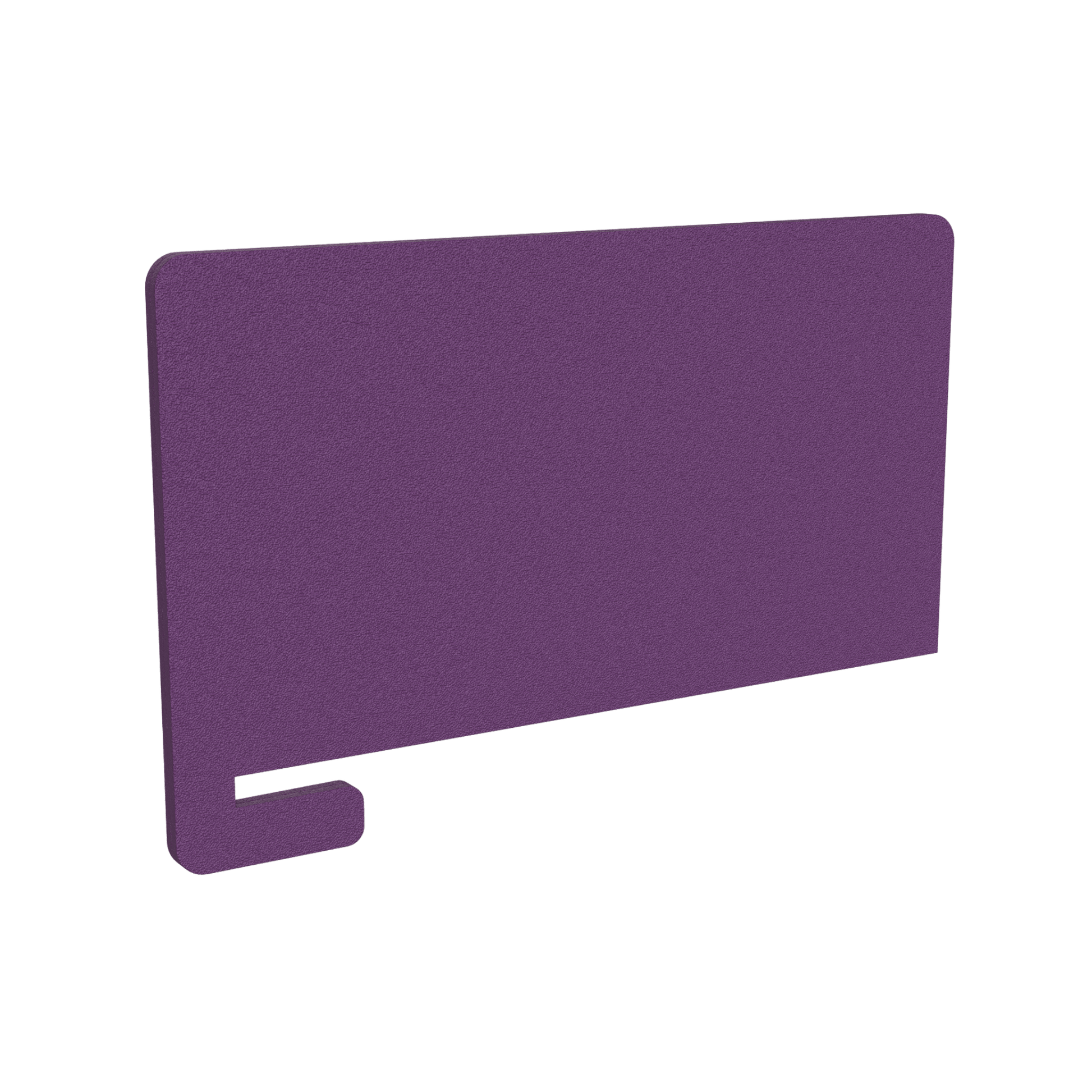 AcoustiQ Slip On Screen / Desk Divider 600mm Purple (AcoustiQ PU)