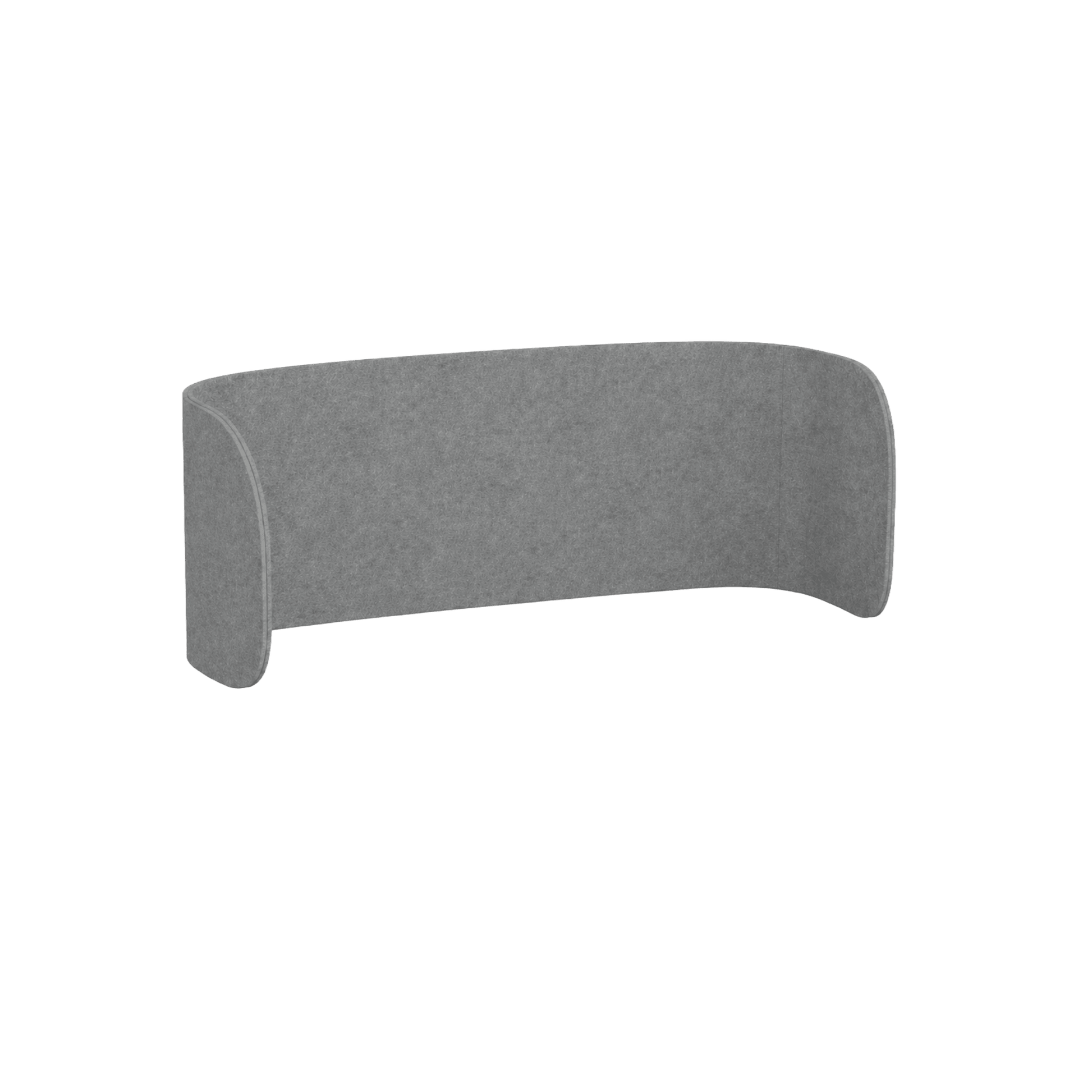 AcoustiQ Zen Curved Double Wrap Screen 2400x600 Grey (AcoustiQ GRY)