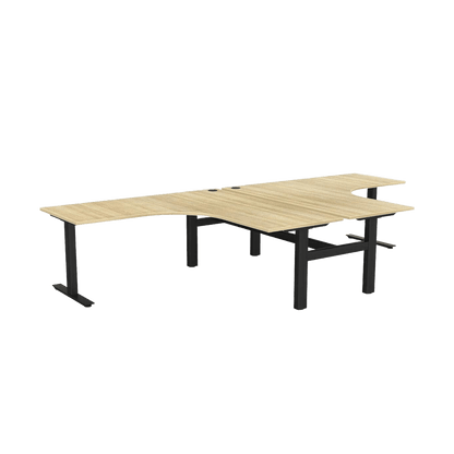 Agile 2 Person Corner Workstation 4 - Office Furniture Company