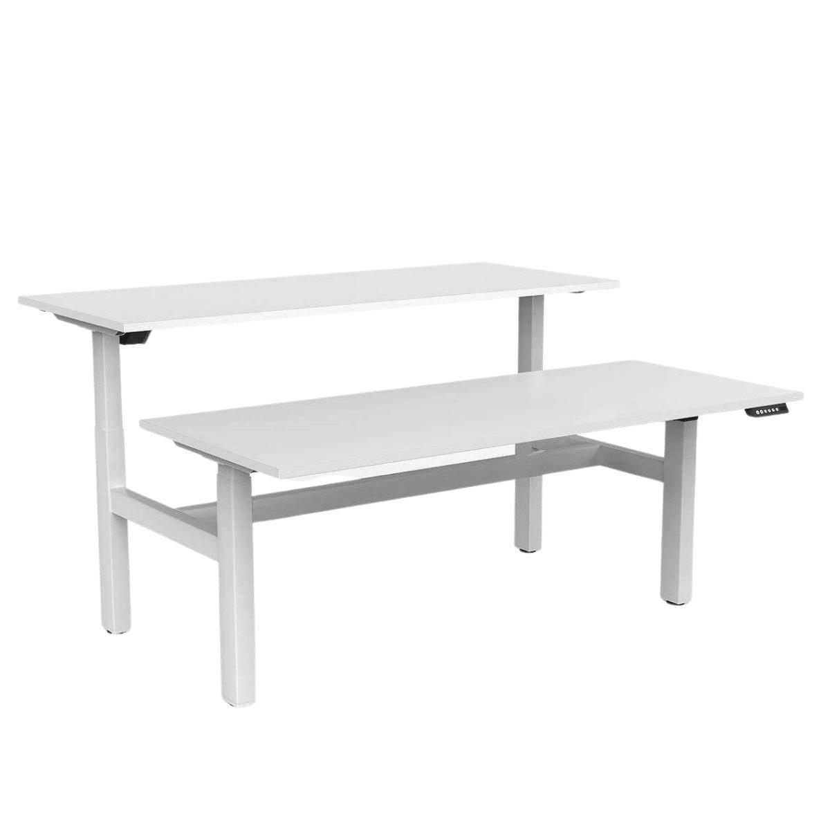 Agile Electric Height Adjustable Desk (2 Person-Double Sided) - Office Furniture Company 