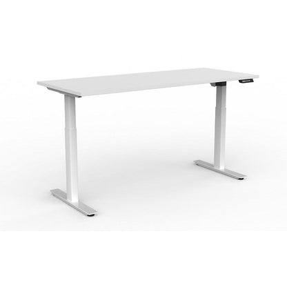 Agile Electric Height Adjustable Desk with E-Panel Screen on LHS - Office Furniture Company 