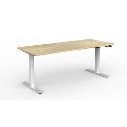 Agile Electric Height Adjustable Desk with E-Panel Screen on RHS - Office Furniture Company 