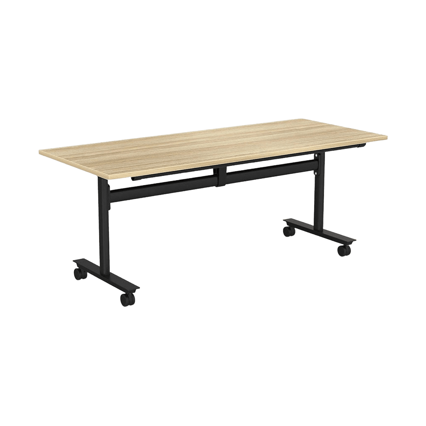Agile Mobile Flip/ Folding Table 1200x600 / New Oak