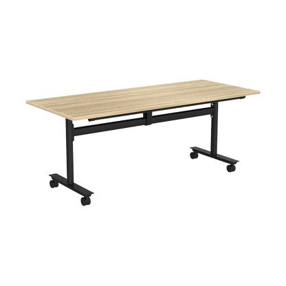 Agile Mobile Flip/ Folding Table 1200x600 / New Oak