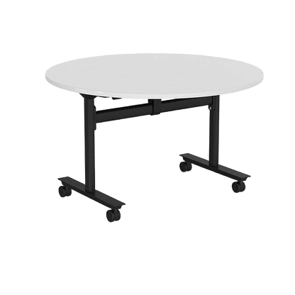 Agile Mobile Flip/ Folding Table 1200 Round / White