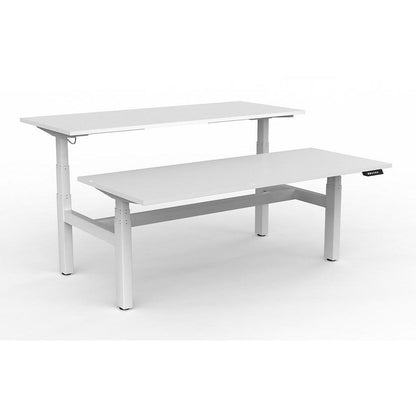 Agile PLUS Electric Height Adjustable Desk (2 Person-Double Sided) - Office Furniture Company 