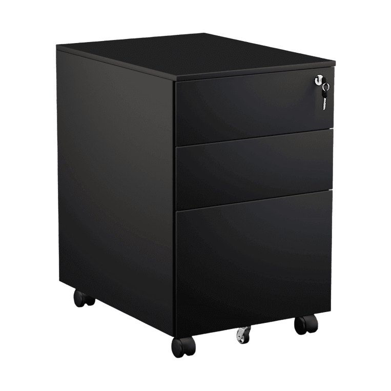 Agile Steel Mobile Pedestal White Metal