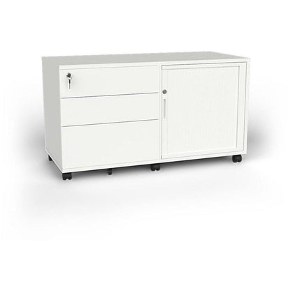 Agile Steel Mobile Tambour Door Caddy Unit - Office Furniture Company 