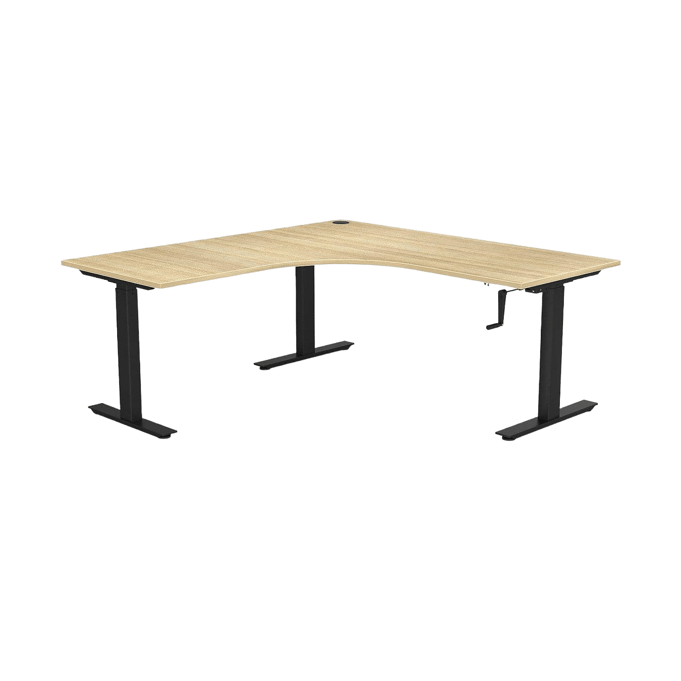 Agile Winder Height Adjustable Corner Workstation 3 - Office Furniture Company