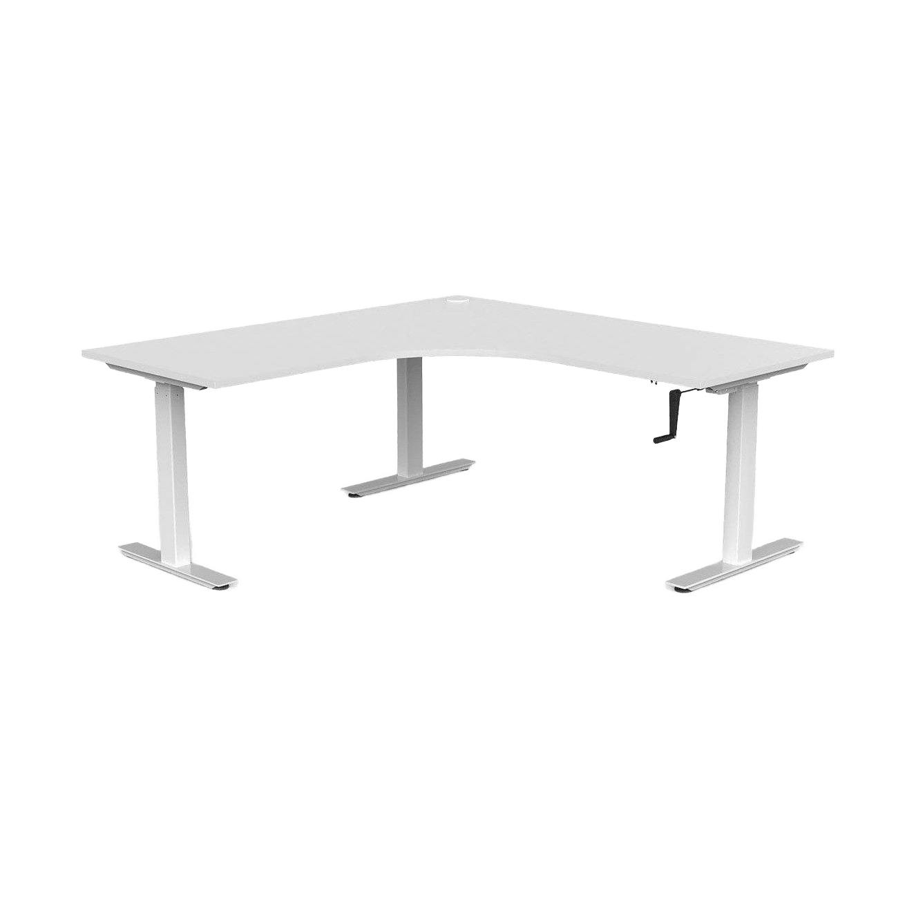 Agile Winder Height Adjustable Corner Workstation 4 - Office Furniture Company