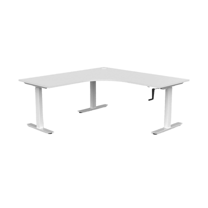 Agile Winder Height Adjustable Corner Workstation 4 - Office Furniture Company