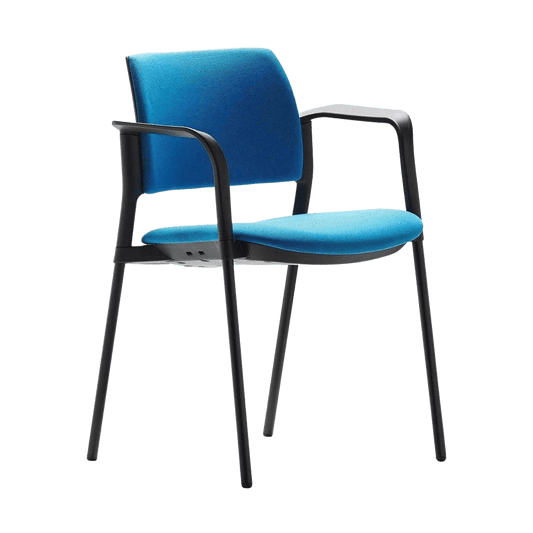 Altus Side Chair Upholstered Seat and Back No Arms black - fab No Castors - Office Furniture Company