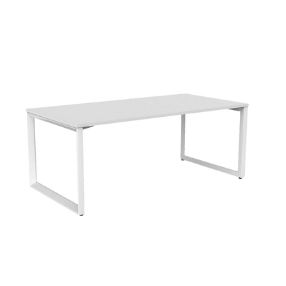 Anvil Single Straight Office Desk 1200x600 White Powdercoat
