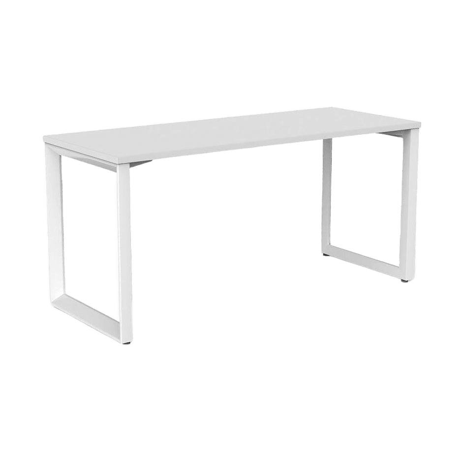 Anvil Single Straight Office Desk 1200x600 White Powdercoat