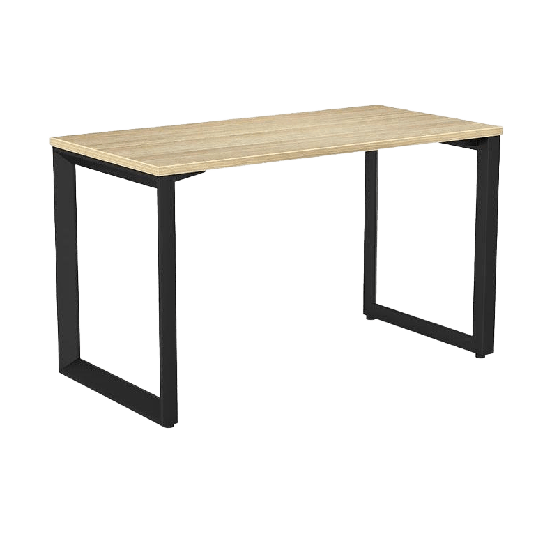 Anvil Single Straight Office Desk with New Oak Worktop - 2