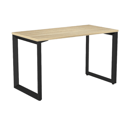 Anvil Single Straight Office Desk with New Oak Worktop - 2