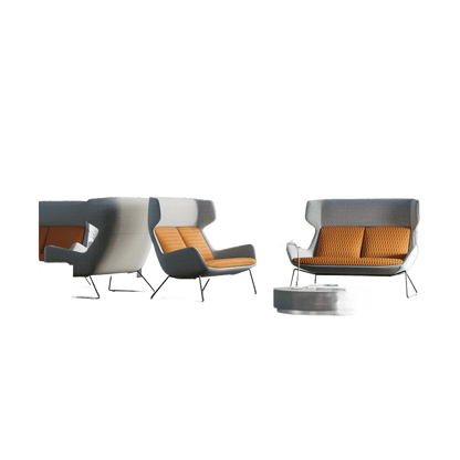 Aquila Two Seater High Back Office Lounge