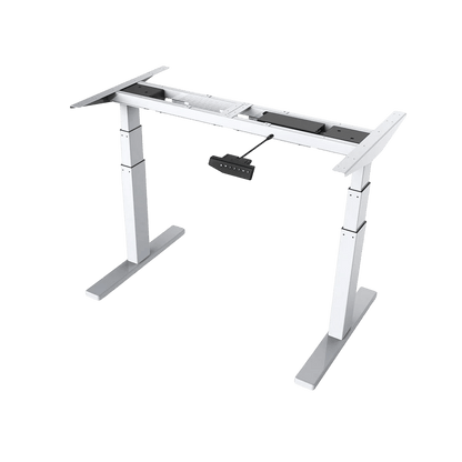 Arise Basix 3 Adjustable Rectangular Desk Frame White