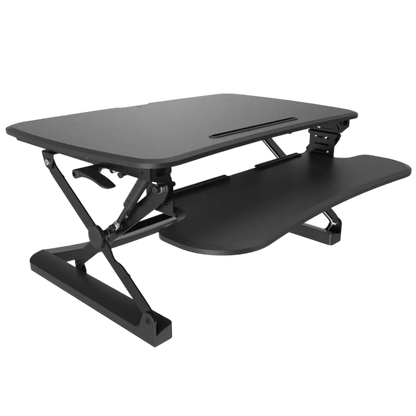 Arise Deskalator Desk Riser with Anti Fatigue Mat Black 680x590