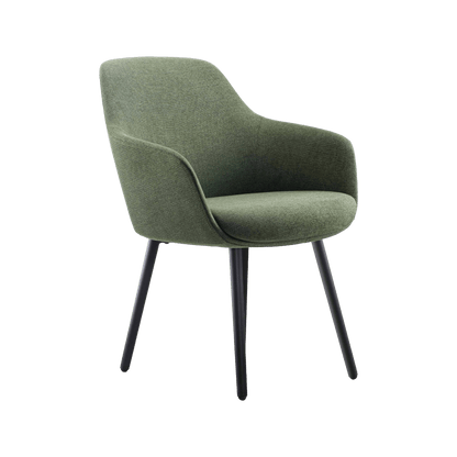 Aspen 4 Leg Tub Chair Grey (Light Fabric)
