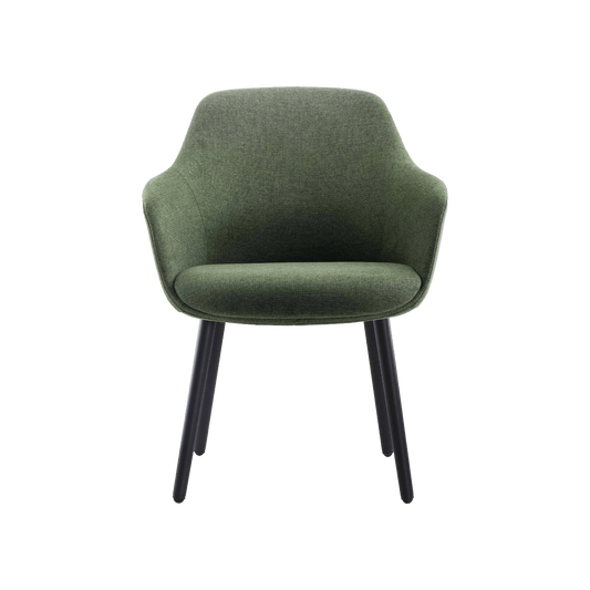 Aspen 4 Leg Tub Chair Green (Olive Fabric)