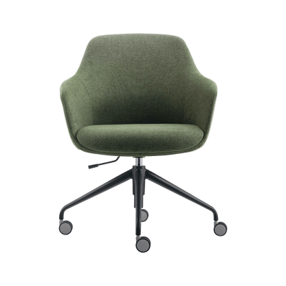 Aspen 4 Star Caster Tub Chair Green (Olive Fabric)