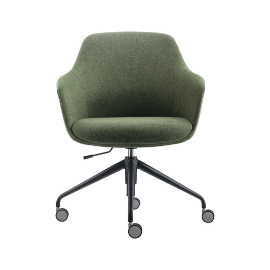 Aspen 4 Star Caster Tub Chair Green (Olive Fabric)