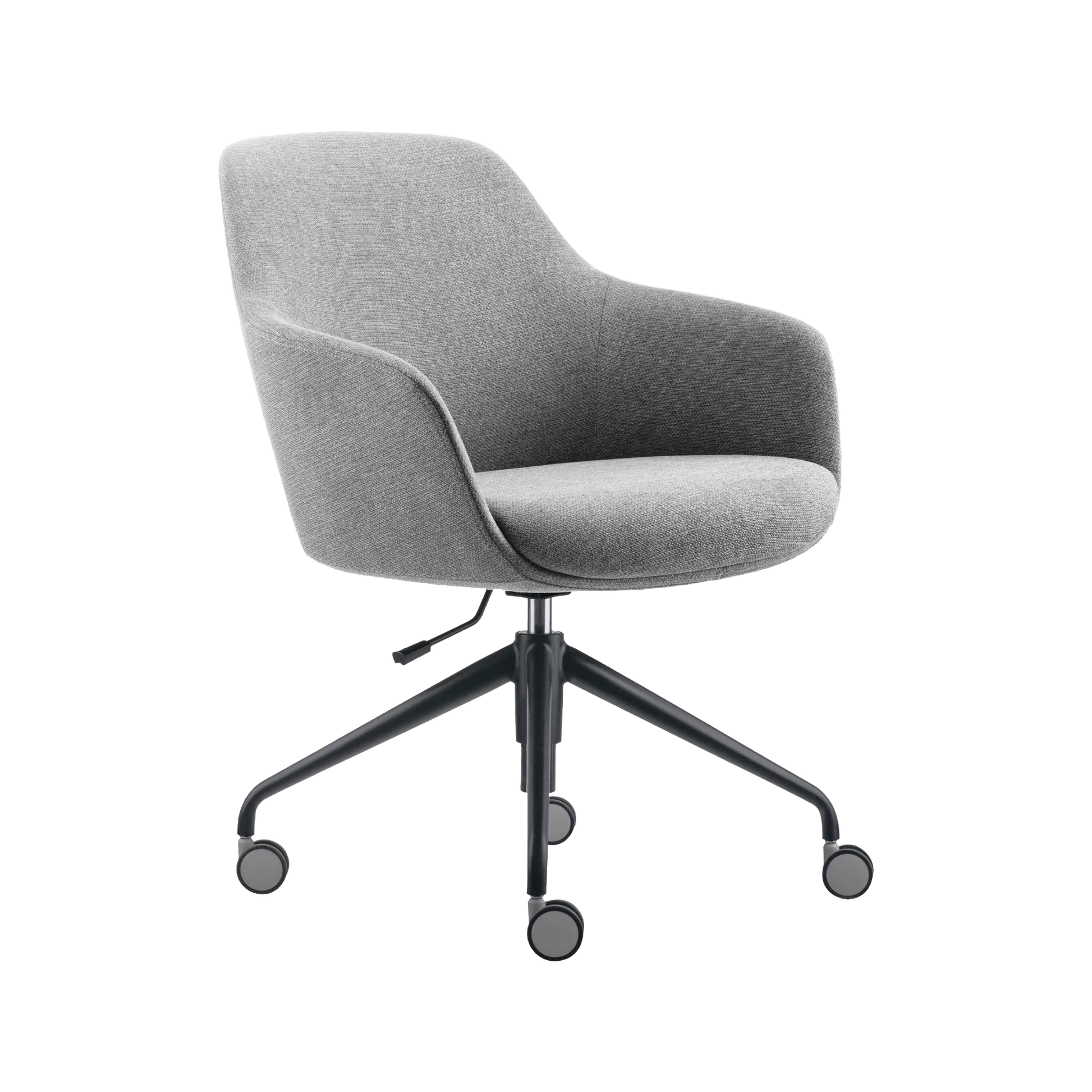 Aspen 4 Star Caster Tub Chair Grey (Light Fabric)