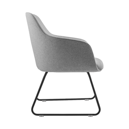 Aspen Sled Tub Chair Green (Olive Fabric)
