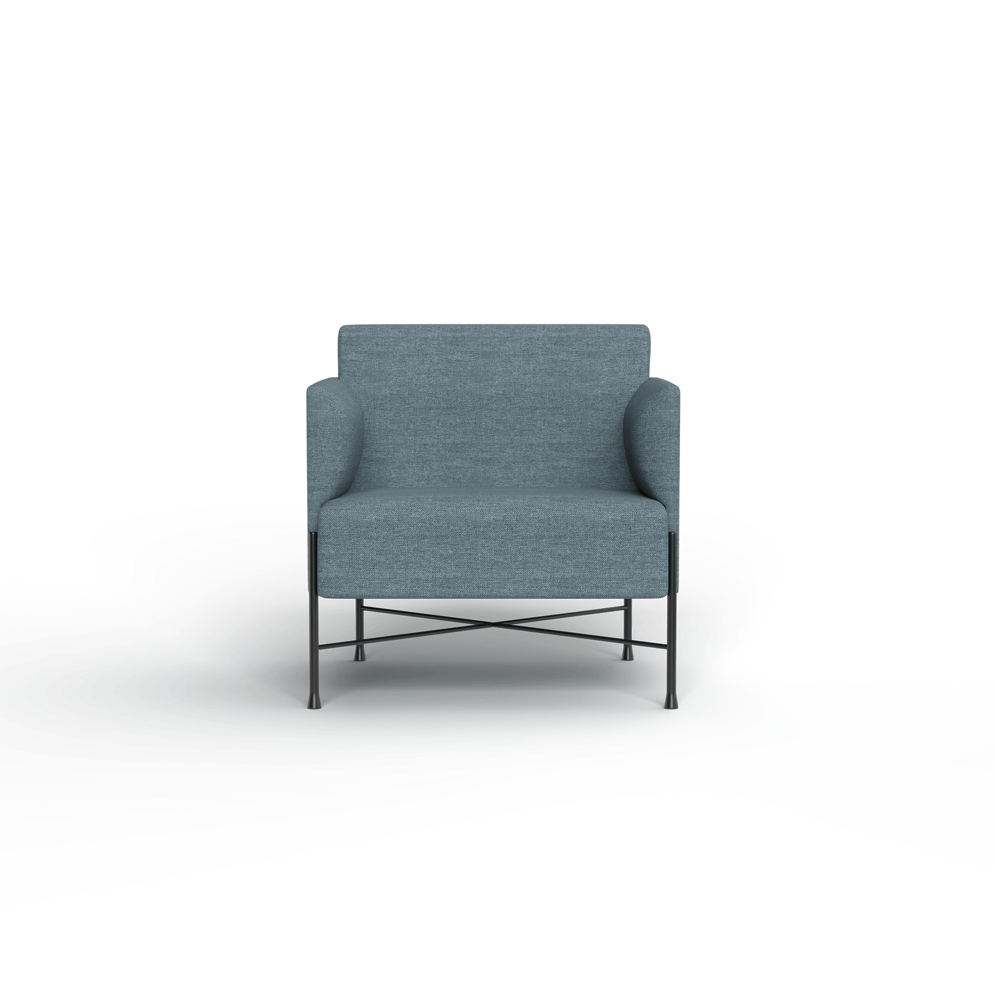 Avalon Single Arm Chair Blue (Vico Ocean)