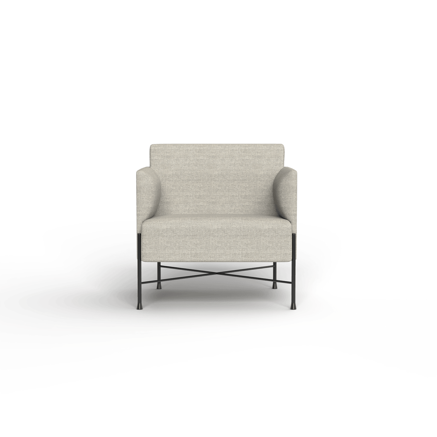 Avalon Single Arm Chair Grey (Vico Dusty)