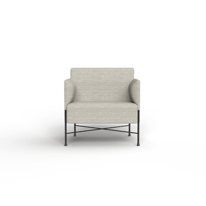 Avalon Single Arm Chair Grey (Vico Dusty)