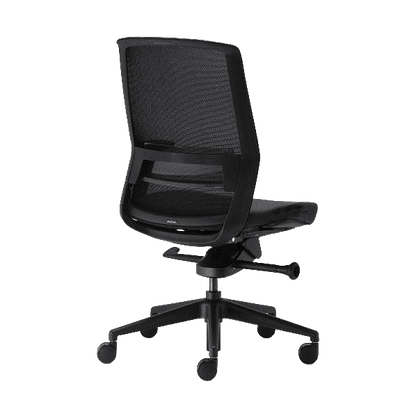 Aveya Black Office Chair with Boost Adjustable Lumbar Support - 2