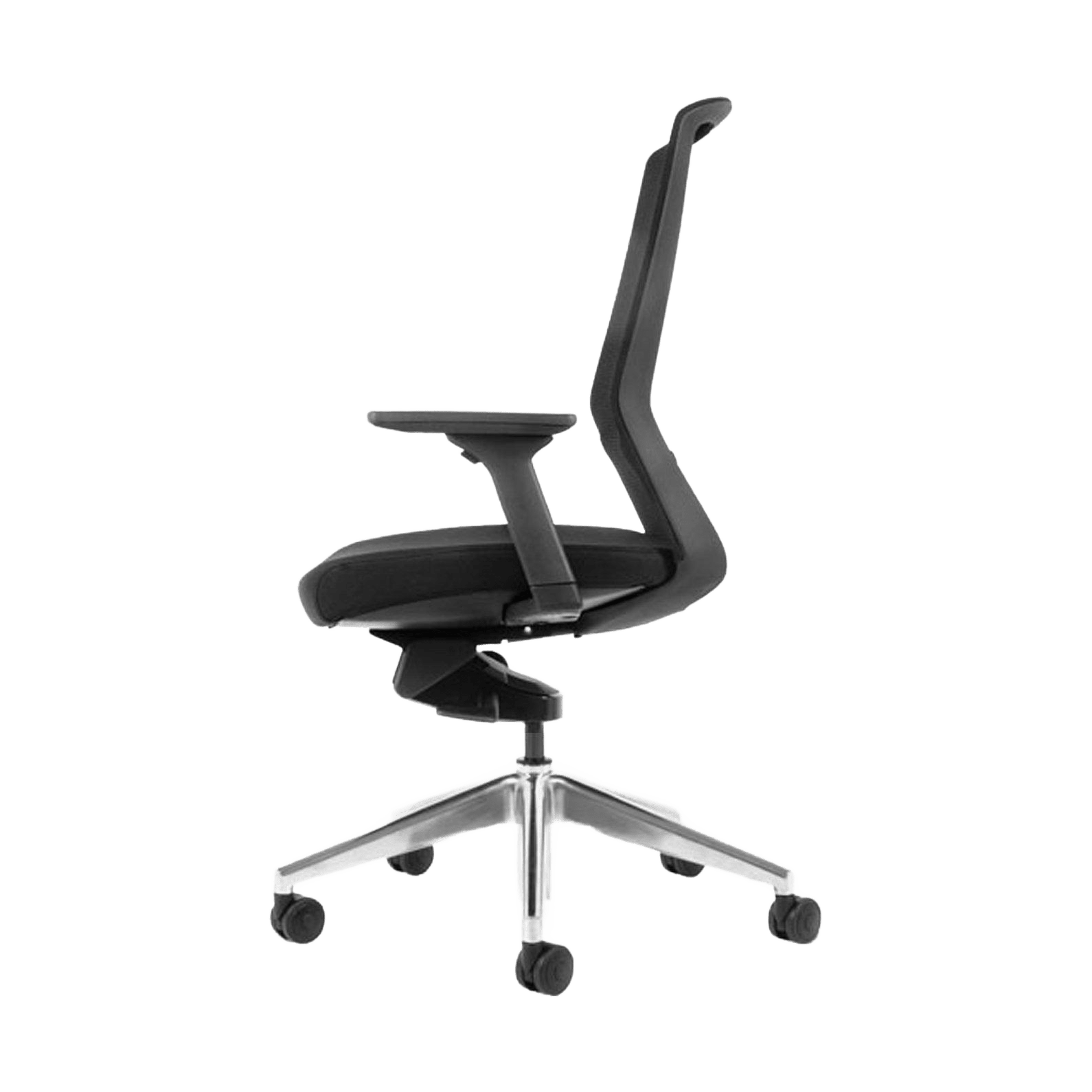 Aveya Black Office Chair with Boost Adjustable Lumbar Support - 5