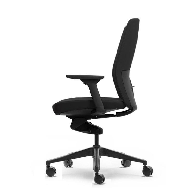 Aveya Black Upholstered Office Chair - Office Furniture Company 