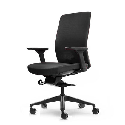 Aveya Black Upholstered Office Chair - Office Furniture Company 