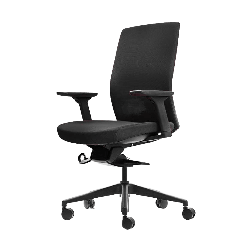 Aveya Black Upholstered Office Chair 4 - Office Furniture Company