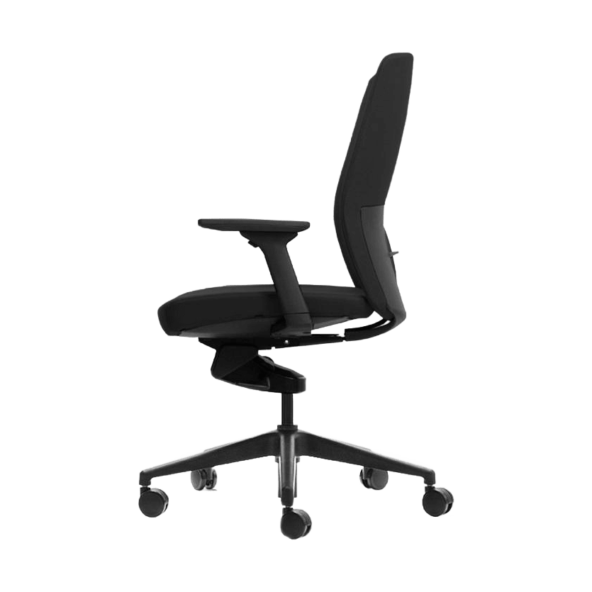 Aveya Black Upholstered Office Chair 3 - Office Furniture Company