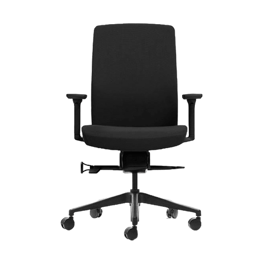Aveya Black Upholstered Office Chair