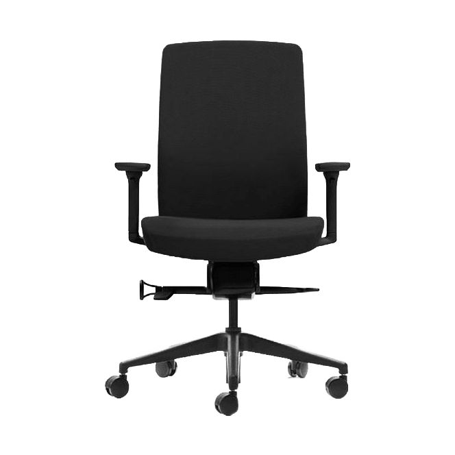 Aveya Black Upholstered Office Chair 1 - Office Furniture Company