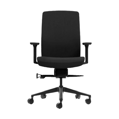 Aveya Black Upholstered Office Chair 1 - Office Furniture Company