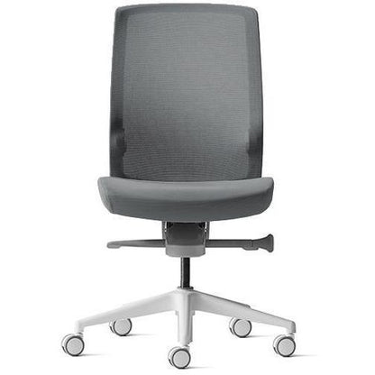 Aveya White Office Chair with Boost Adjustable Lumbar Support - Office Furniture Company 