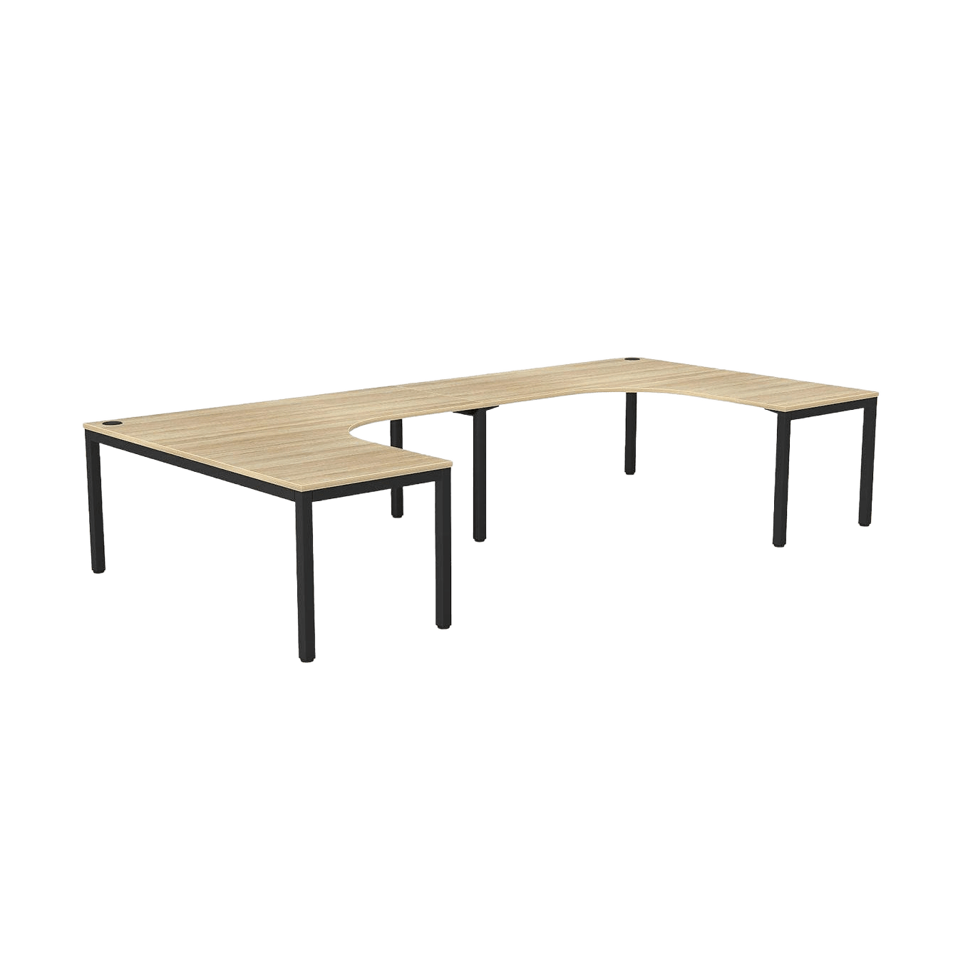 Axis 2 Persons Corner Workstation 4 - Office Furniture Company