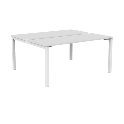 Axis 2 - User Double Sided Workstation 1200x600 Black Powdercoat New Oak