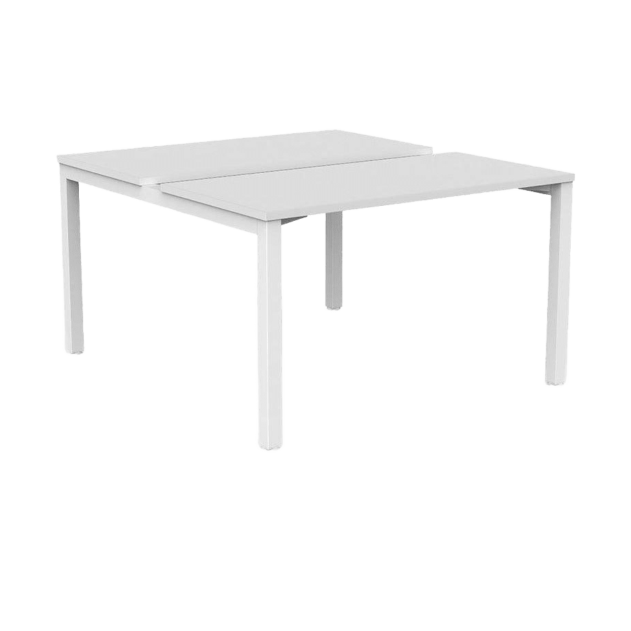 Axis 2 - User Double Sided Workstation 1200x600 White Powdercoat White