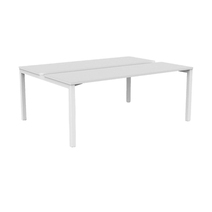Axis 2 - User Double Sided Workstation 1200x750 Black Powdercoat New Oak
