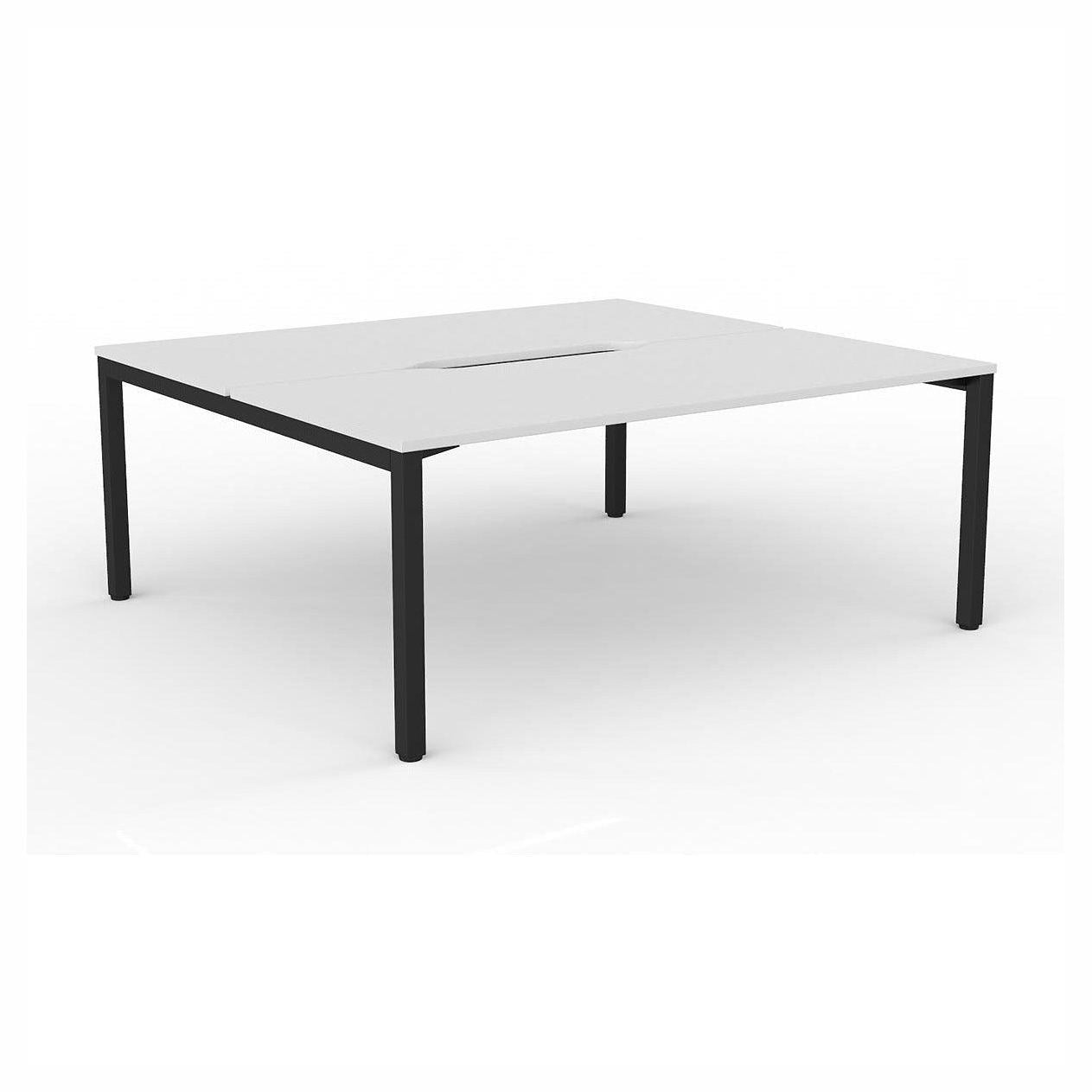 Axis 2 - User Double Sided Workstation 1500x800 (S) Black Powdercoat White