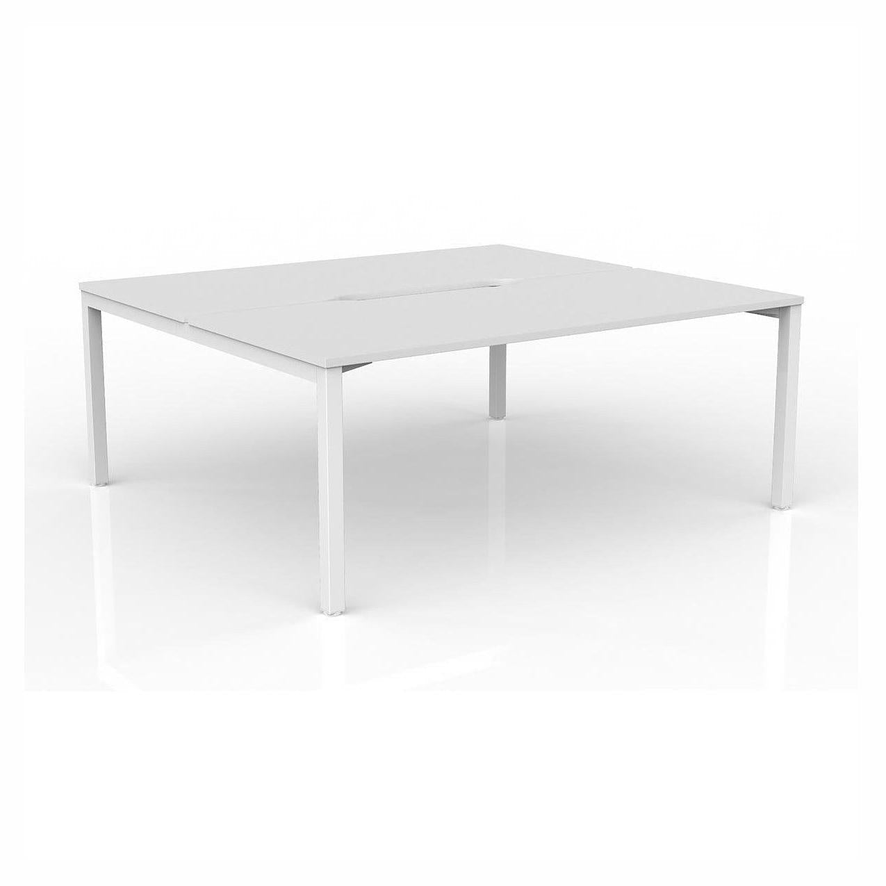 Axis 2 - User Double Sided Workstation 1500x800 (S) White Powdercoat White