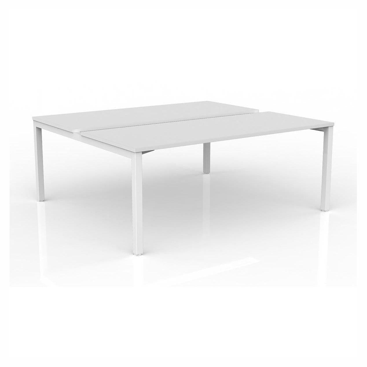 Axis 2 - User Double Sided Workstation 1600x600 White Powdercoat White